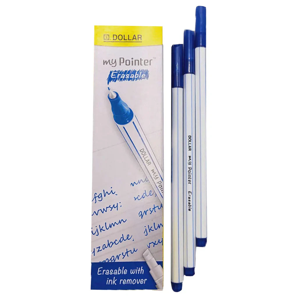 Dollar Erasable Blue Pointer, 10Pcs/Box